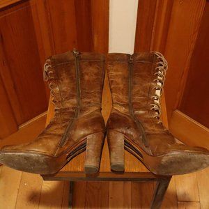 Vintage Frye Villager Lace Up Boots